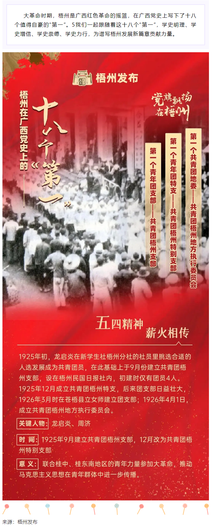【職工學(xué)黨史】梧州的18個(gè)“第一”之⑾丨廣西第一個(gè)共青團(tuán)地委、第一個(gè)青年團(tuán)特支、第一個(gè)青年團(tuán)支部.png