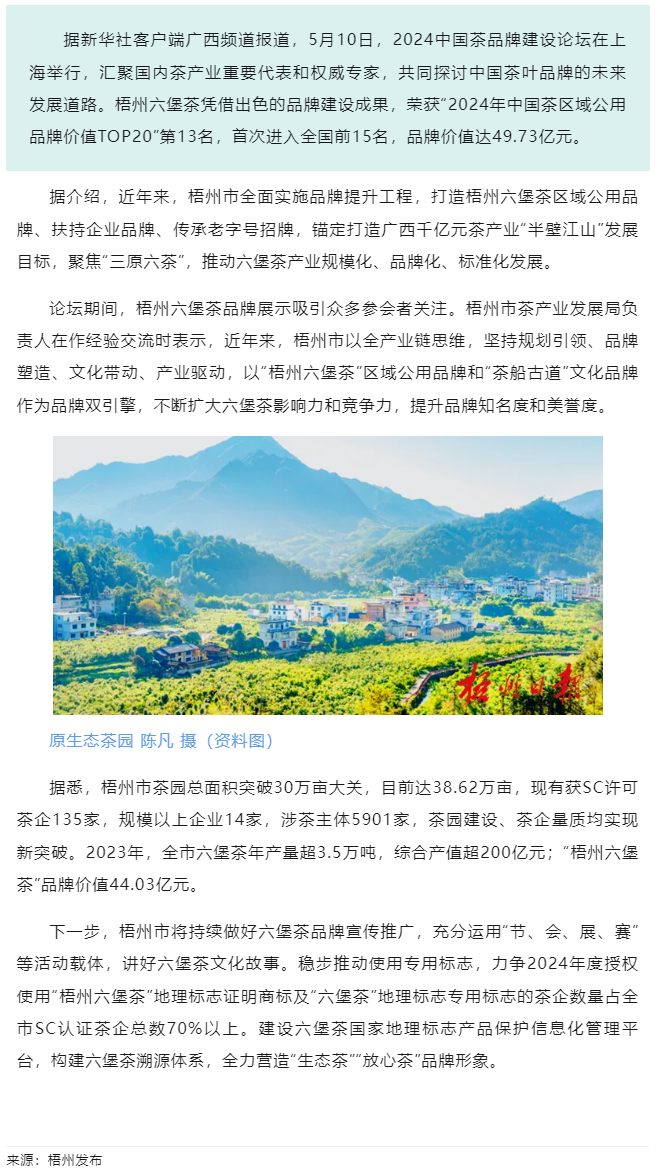 排名全國第13名！“梧州六堡茶”品牌價值實現(xiàn)新突破.png