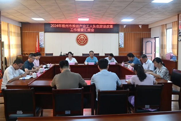 以“督”提質 以“查”促改丨梧州市多部門聯(lián)合開展產(chǎn)業(yè)工人隊伍建設改革督查工作