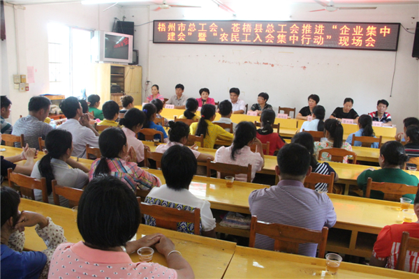 梧州市總工會(huì)、蒼梧縣總工會(huì)推進(jìn)“企業(yè)集中建會(huì)”暨“農(nóng)民工入會(huì)集中行動(dòng)現(xiàn)場(chǎng)會(huì).jpg